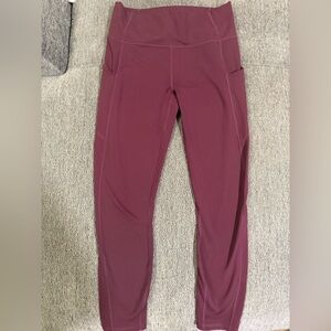 Fabletics Burgundy Pureluxe Leggings